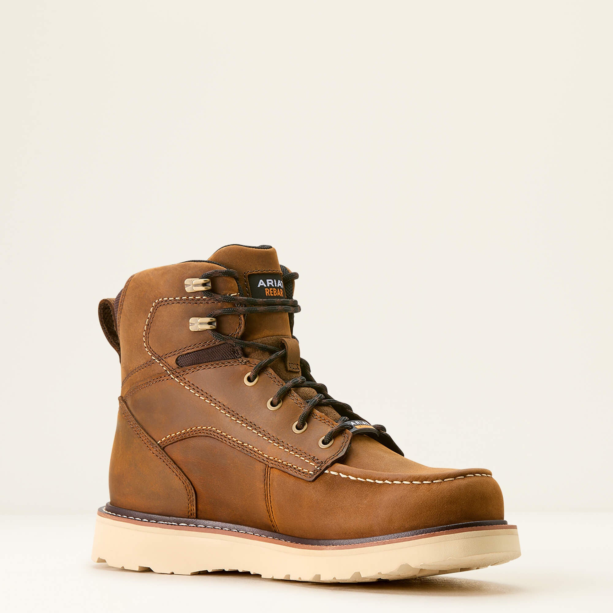 Ariat Rebar Wedge Moc Toe 6" Waterproof Work Boot On Sale