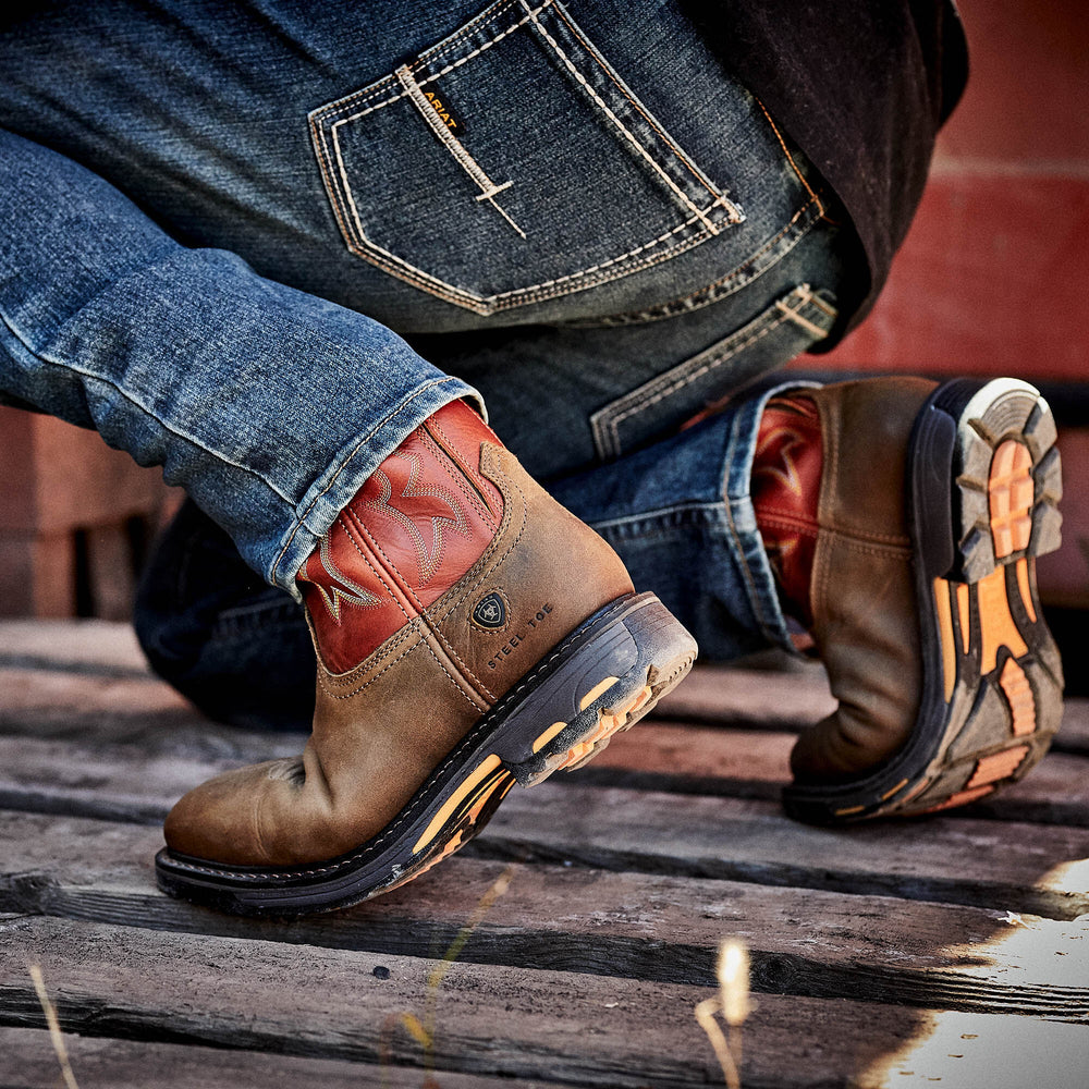 Ariat WorkHog Wide Square Toe Steel Toe Work Boot Discount