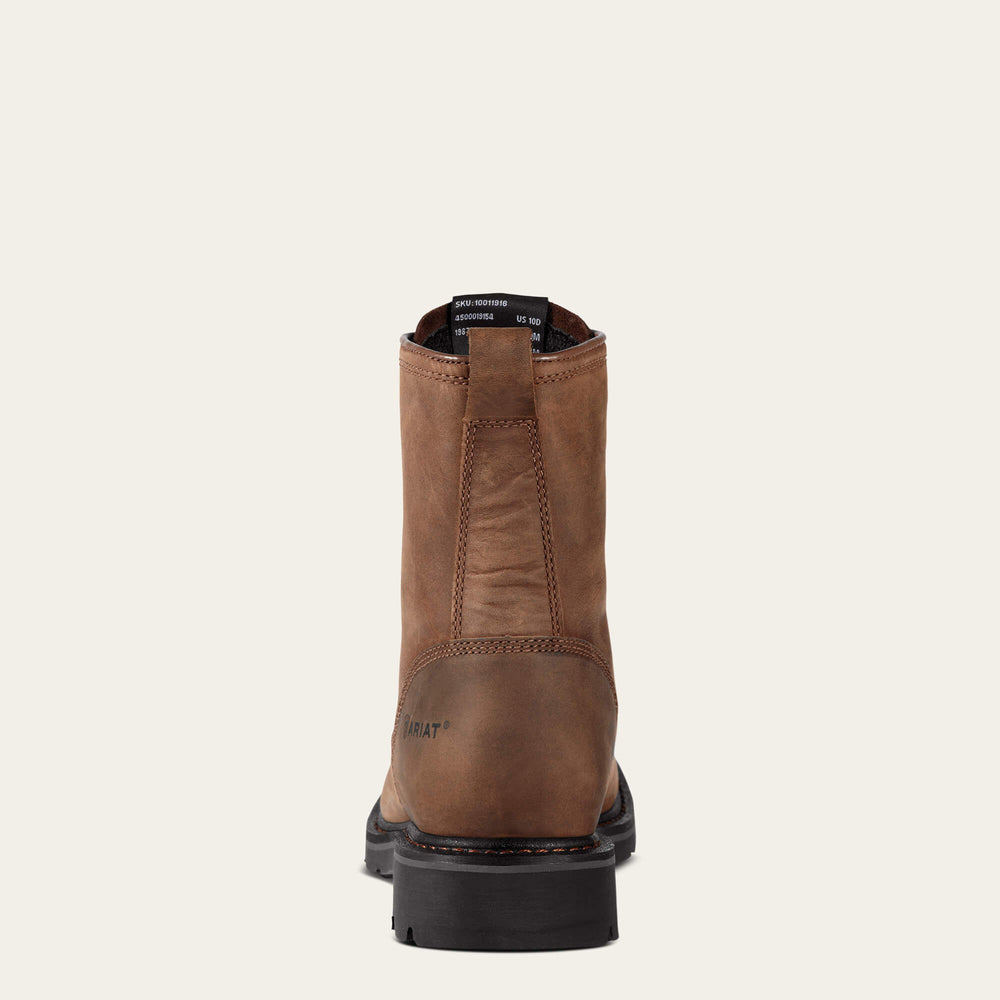 Ariat Cascade 8" Wide Square Toe Steel Toe Work Boot For Sale