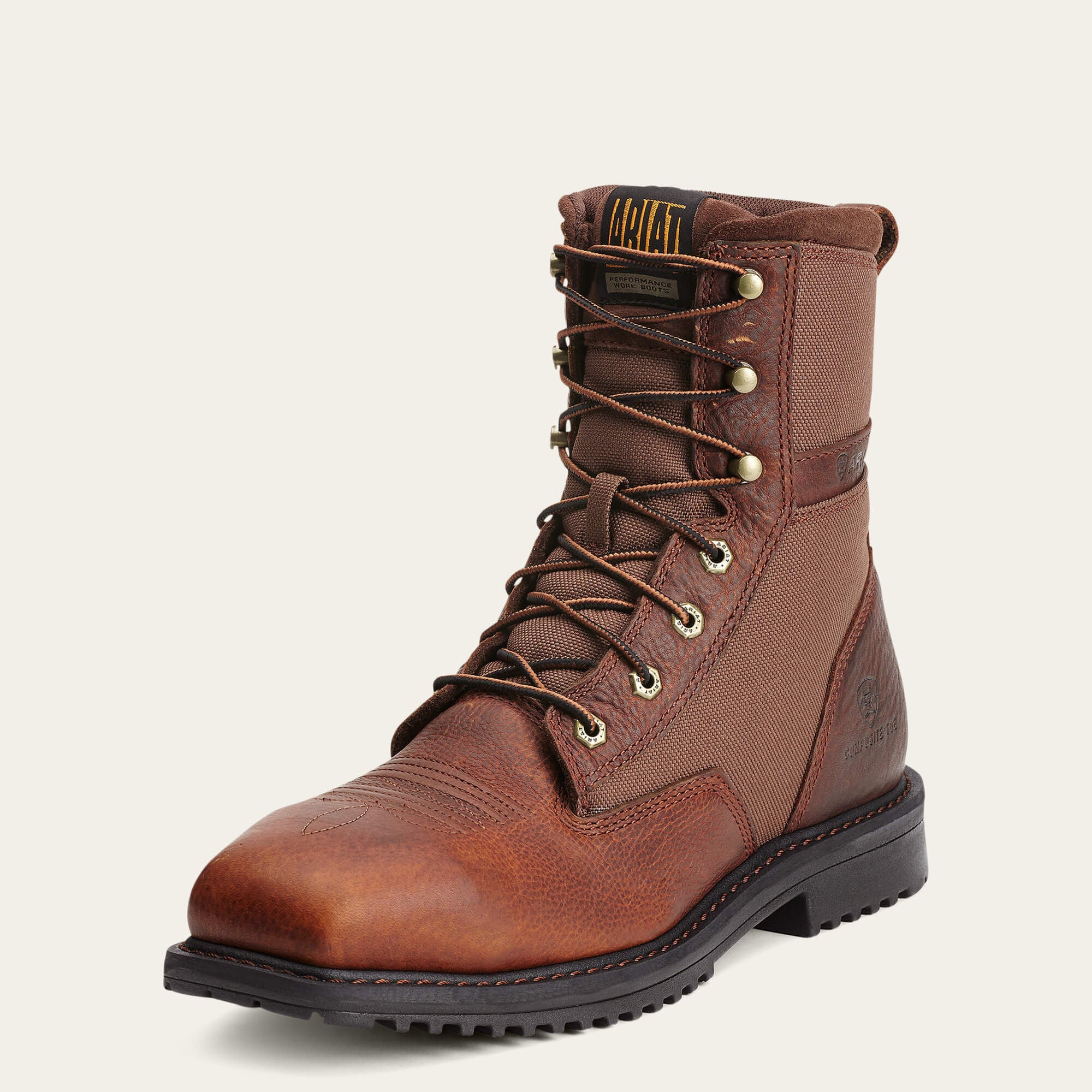 Ariat RigTek 8" Wide Square Toe Composite Toe Work Boot Sale