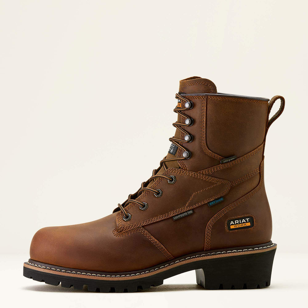Ariat Logger Shock Shield Waterproof Insulated Composite Toe Work Boot Sale