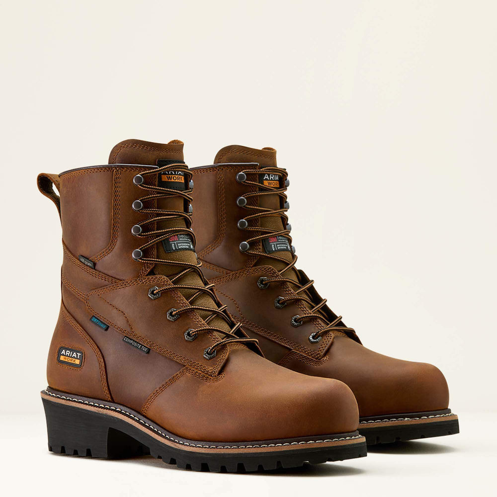 Ariat Logger Shock Shield Waterproof Insulated Composite Toe Work Boot Sale