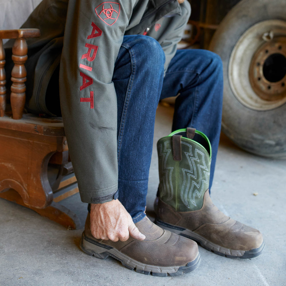 Ariat Rebar Flex Western Waterproof Composite Toe Work Boot Outlet