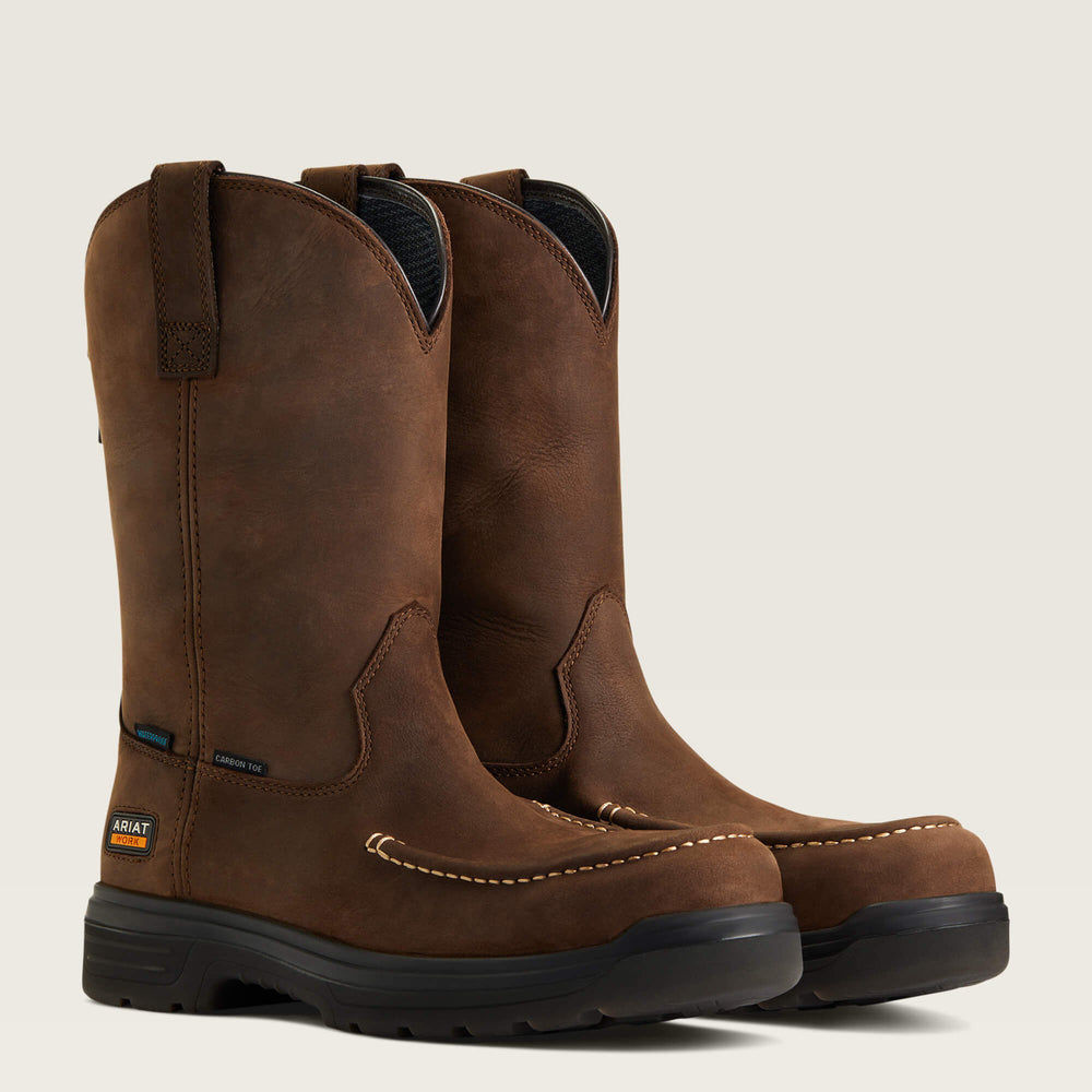 Ariat Turbo Moc Toe Waterproof Carbon Toe Work Boot Sale