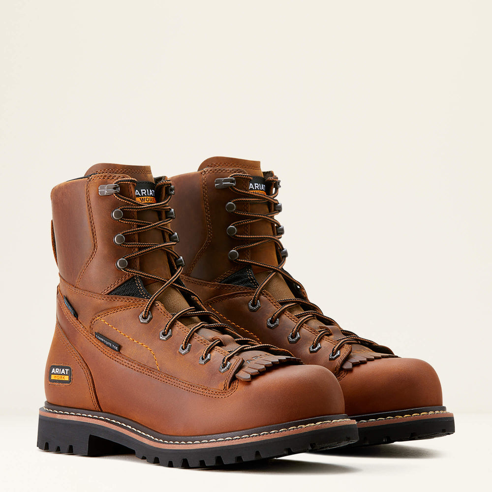 Ariat Longview Shock Shield 8" Waterproof Composite Toe Work Boot Discount