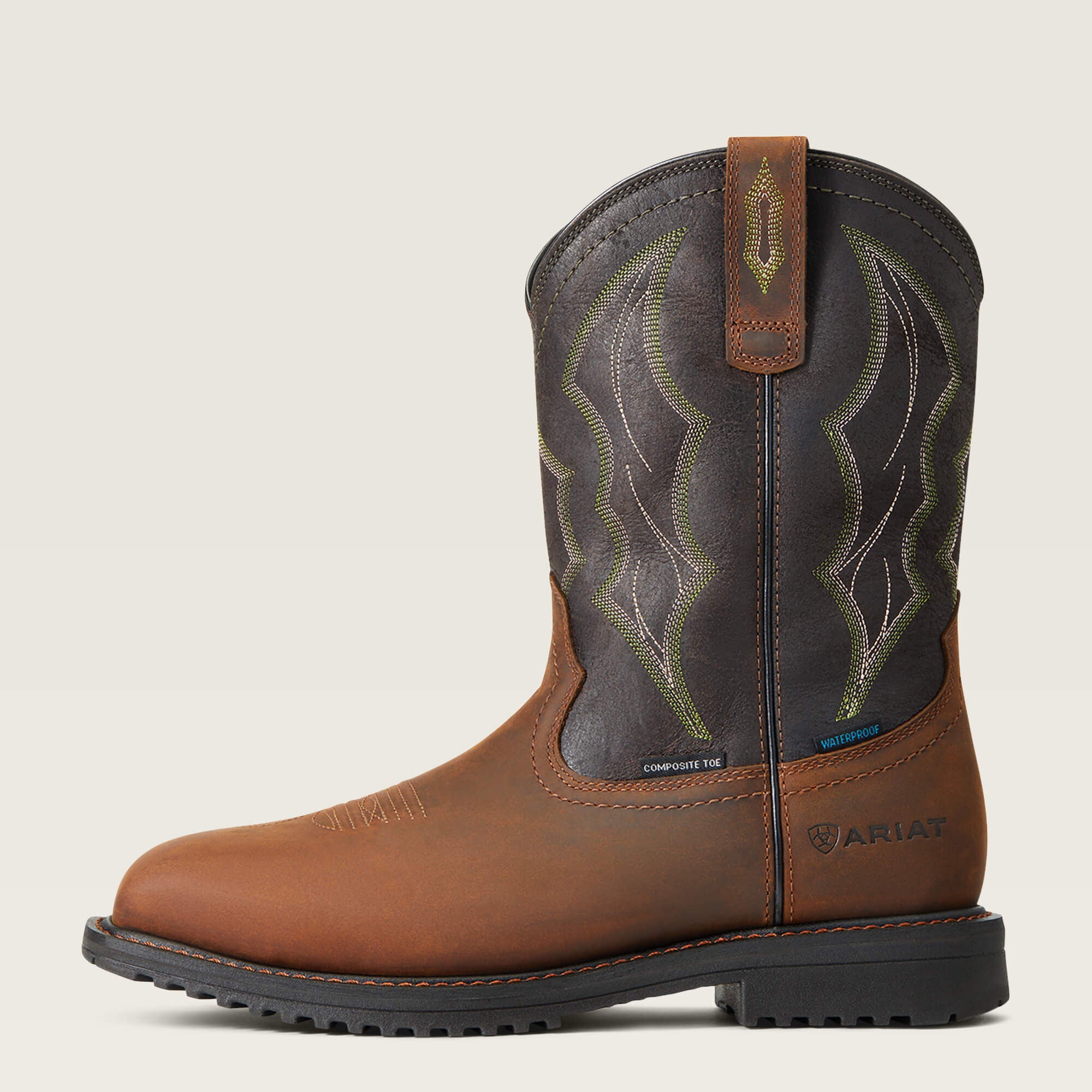Ariat RigTek Wide Square Toe Waterproof Composite Toe Work Boot Online