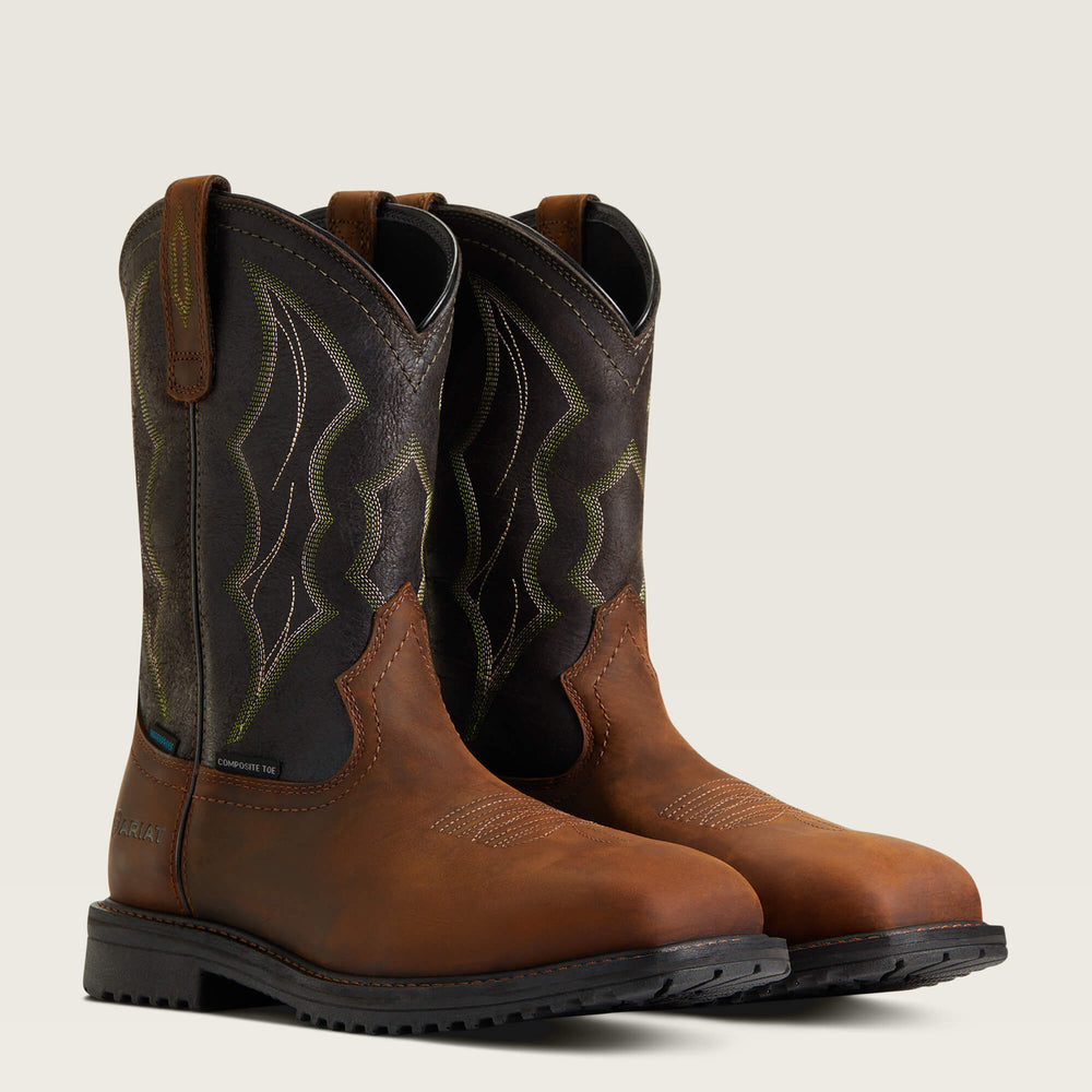 Ariat RigTek Wide Square Toe Waterproof Composite Toe Work Boot Online