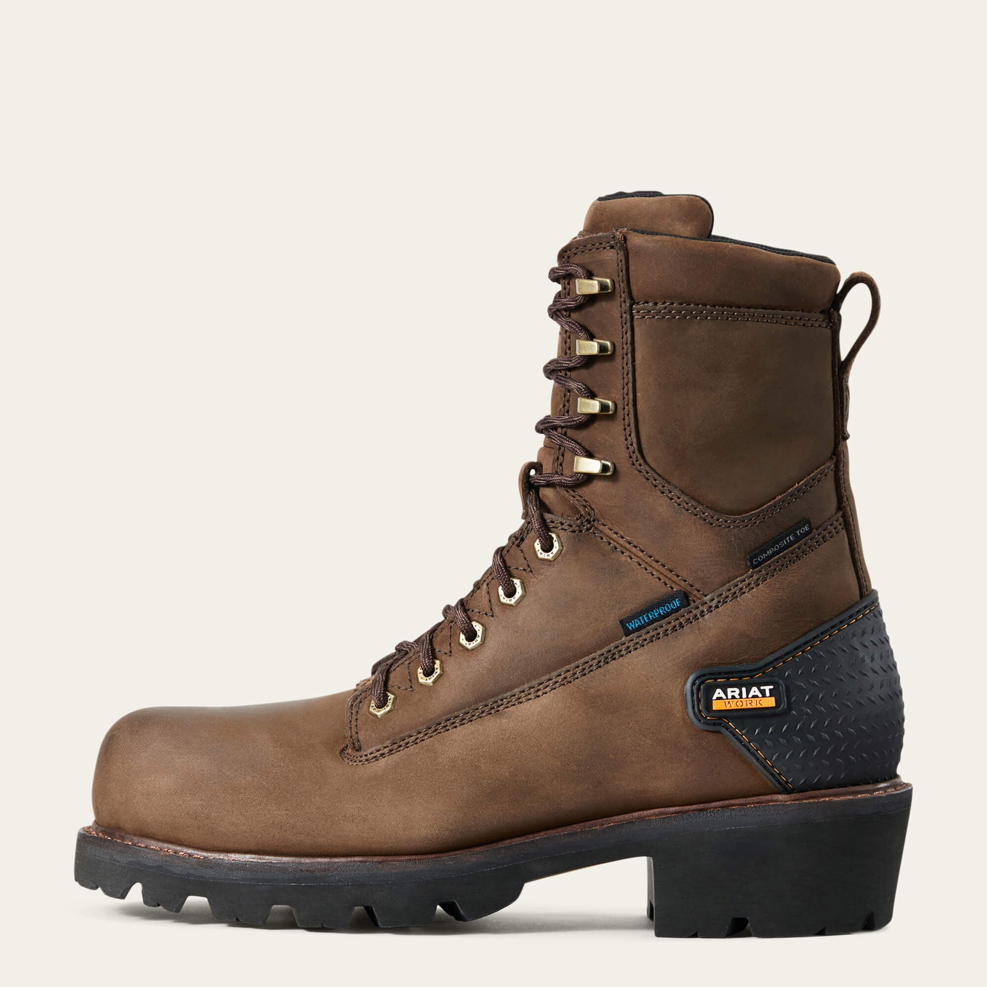 Ariat Powerline 8" Waterproof Composite Toe Work Boot Discount