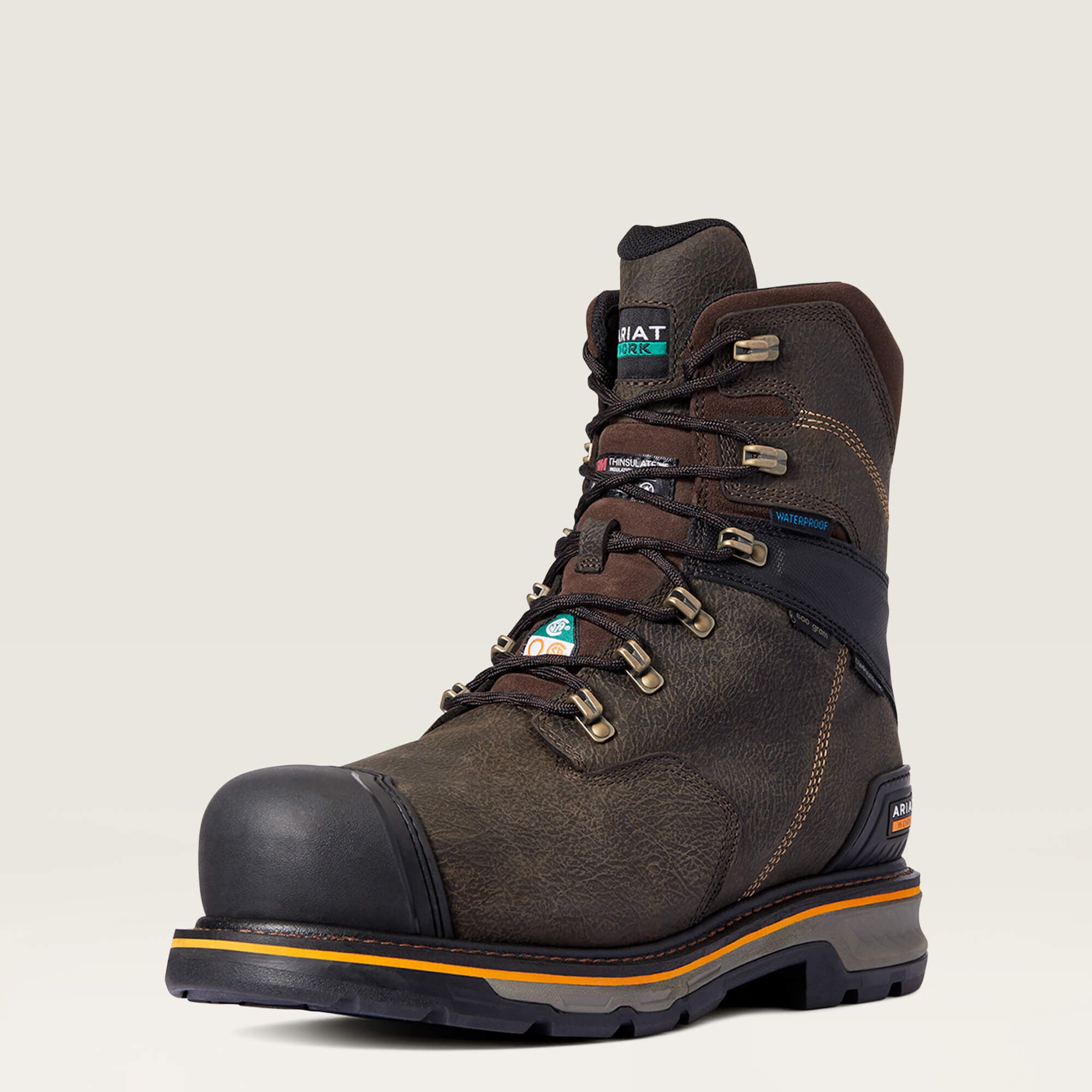 Ariat Stump Jumper 8" CSA Glacier Grip Waterproof 600g Composite Toe Work Boot Sale