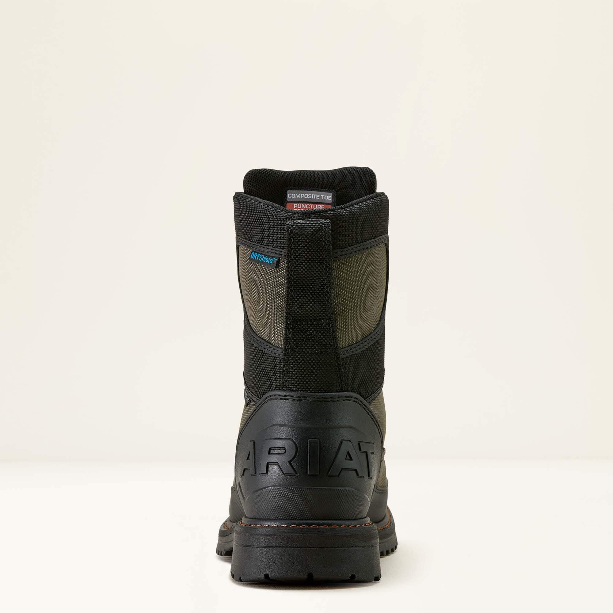 Ariat RigTEK Wildcat BOA 8" CSA Waterproof Wide Square Toe Composite Toe Work Boot For Sale