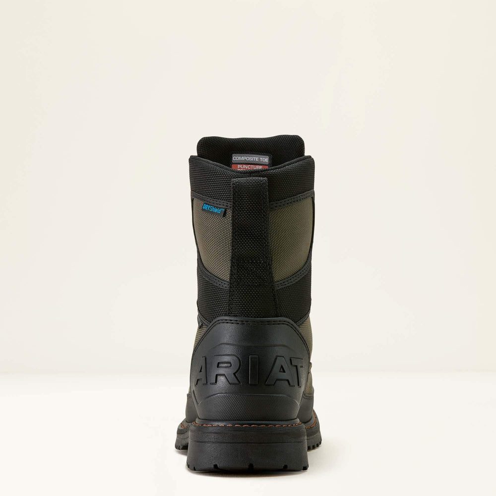 Ariat RigTEK Wildcat BOA 8" CSA Waterproof Wide Square Toe Composite Toe Work Boot For Sale