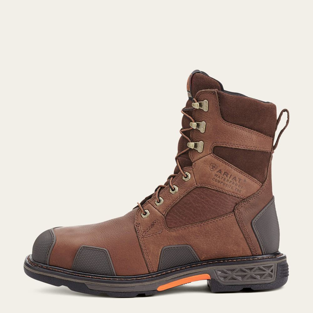 Ariat OverDrive 8" Wide Square Toe Waterproof Composite Toe Work Boot For Sale