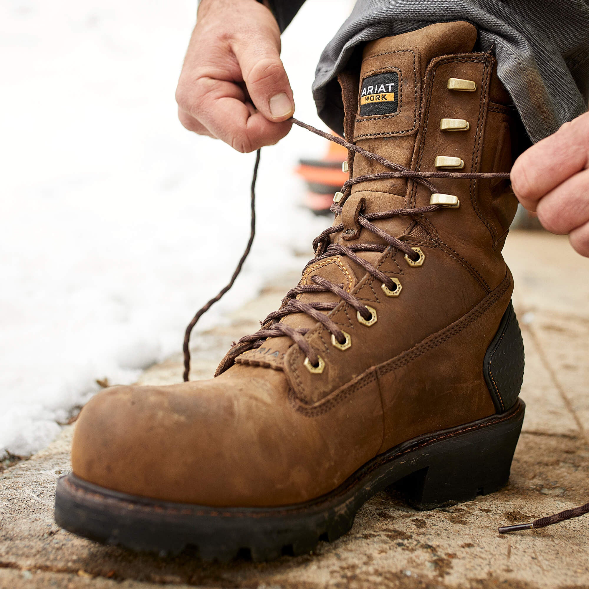 Ariat Powerline 8" 400G Waterproof 400g Composite Toe Work Boot On Sale