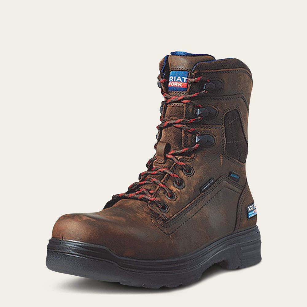 Ariat Turbo 8" USA Assembled Waterproof Carbon Toe Work Boot Outlet