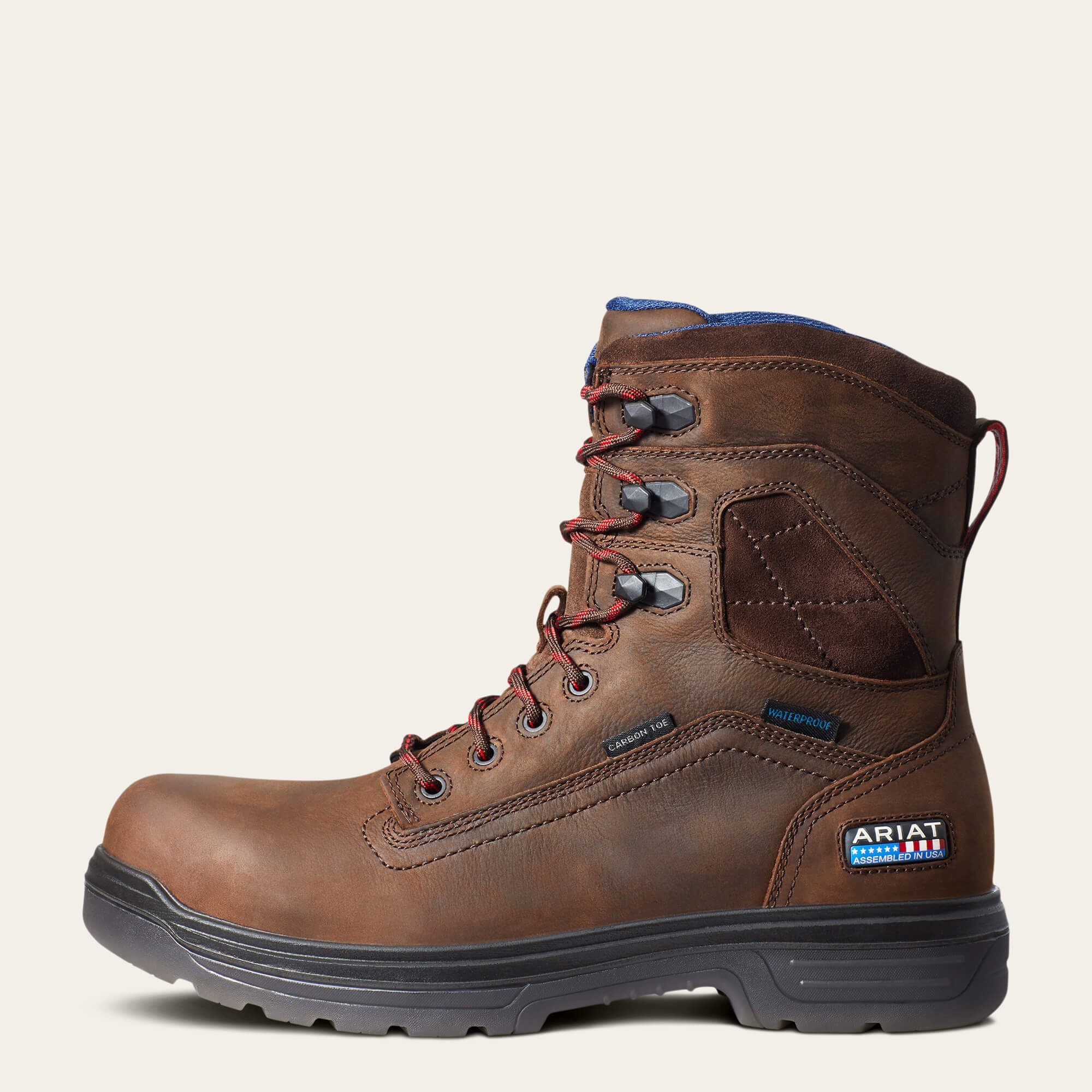 Ariat Turbo 8" USA Assembled Waterproof Carbon Toe Work Boot Outlet