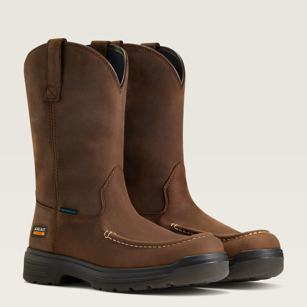 Ariat Turbo Moc Toe Waterproof Work Boot Sale