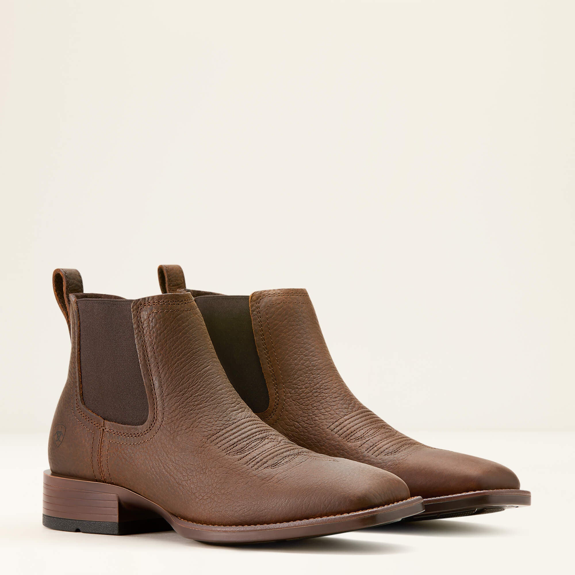 Ariat Booker Chelsea Wide Square Toe Western Boot Outlet
