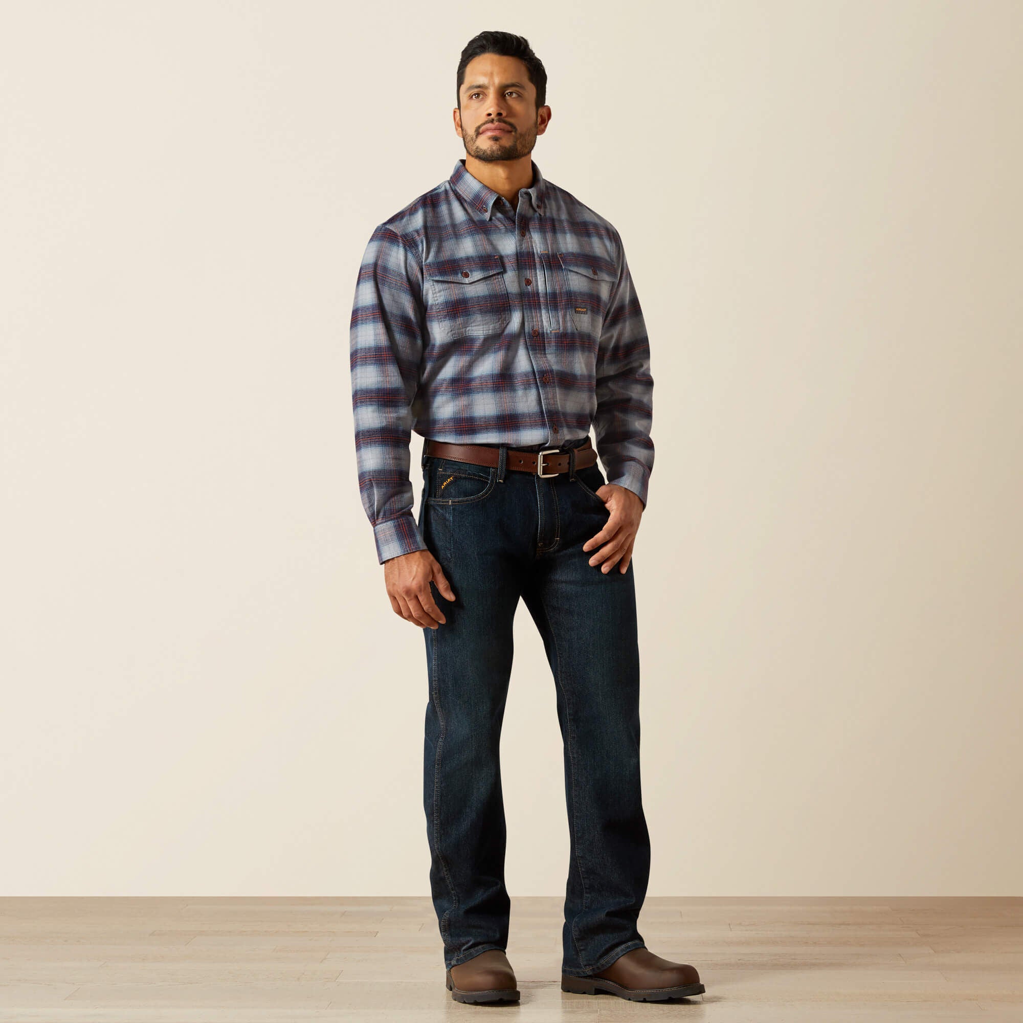 Ariat Men's Slim Fit Work Pants - Rebar Denim On Sale