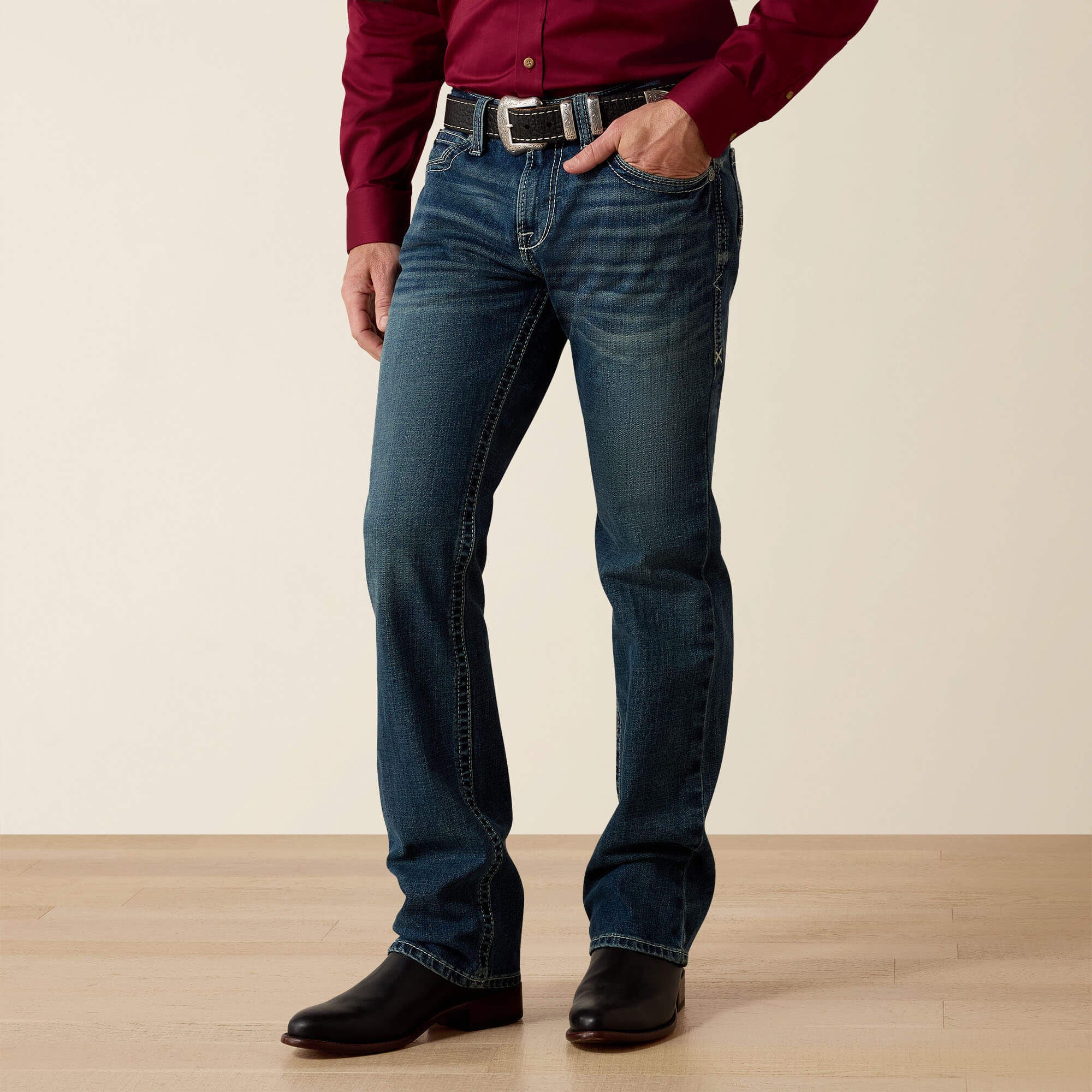 Ariat M7 Rocker Stretch Coltrane Stackable Straight Leg Jean On Sale
