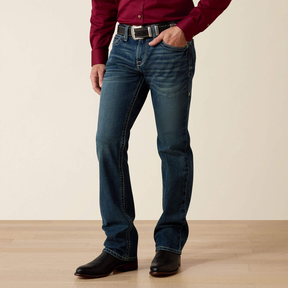 Ariat M7 Rocker Stretch Coltrane Stackable Straight Leg Jean On Sale