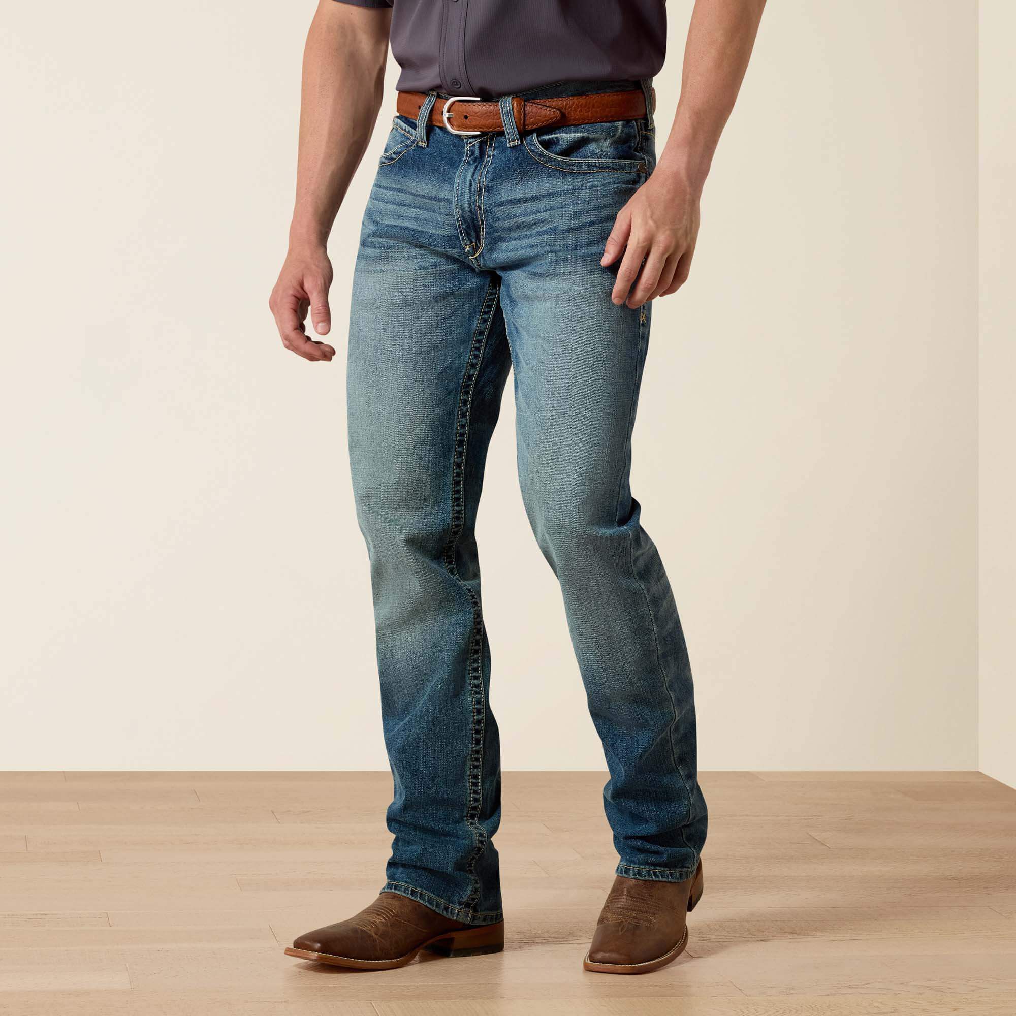 Ariat M4 Low Rise Stretch Shoreway Stackable Straight Leg Jean For Sale