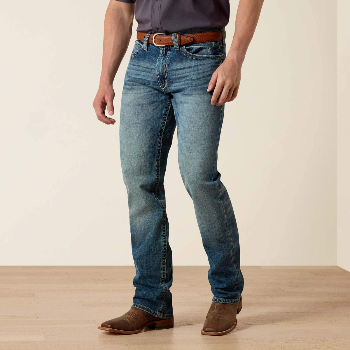 Ariat M4 Low Rise Stretch Shoreway Stackable Straight Leg Jean For Sale