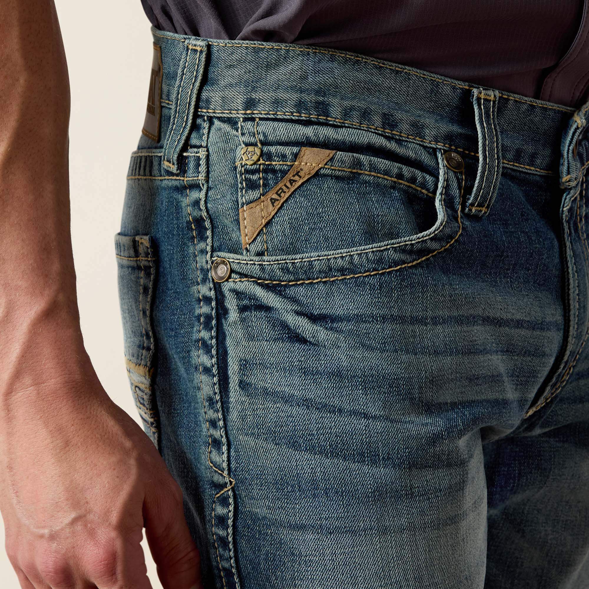 Ariat M4 Low Rise Stretch Shoreway Stackable Straight Leg Jean For Sale