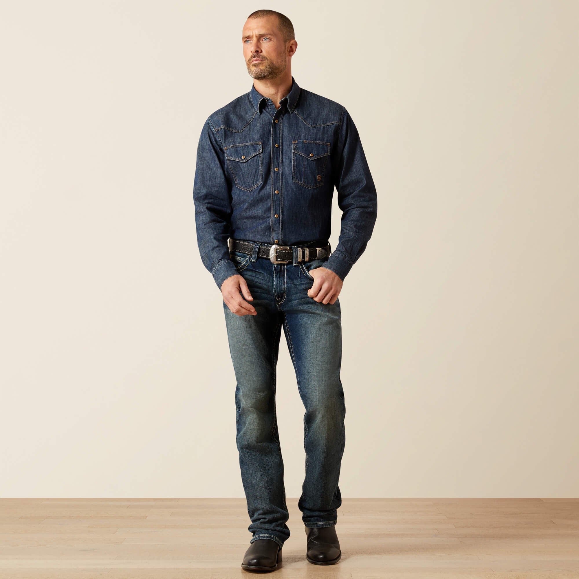 Ariat M5 Slim Stretch Adkins Stackable Straight Leg Jean On Sale