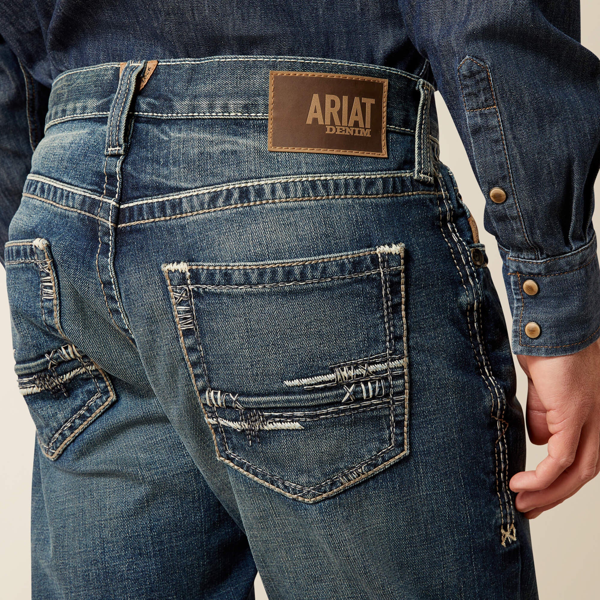 Ariat M5 Slim Stretch Adkins Stackable Straight Leg Jean On Sale