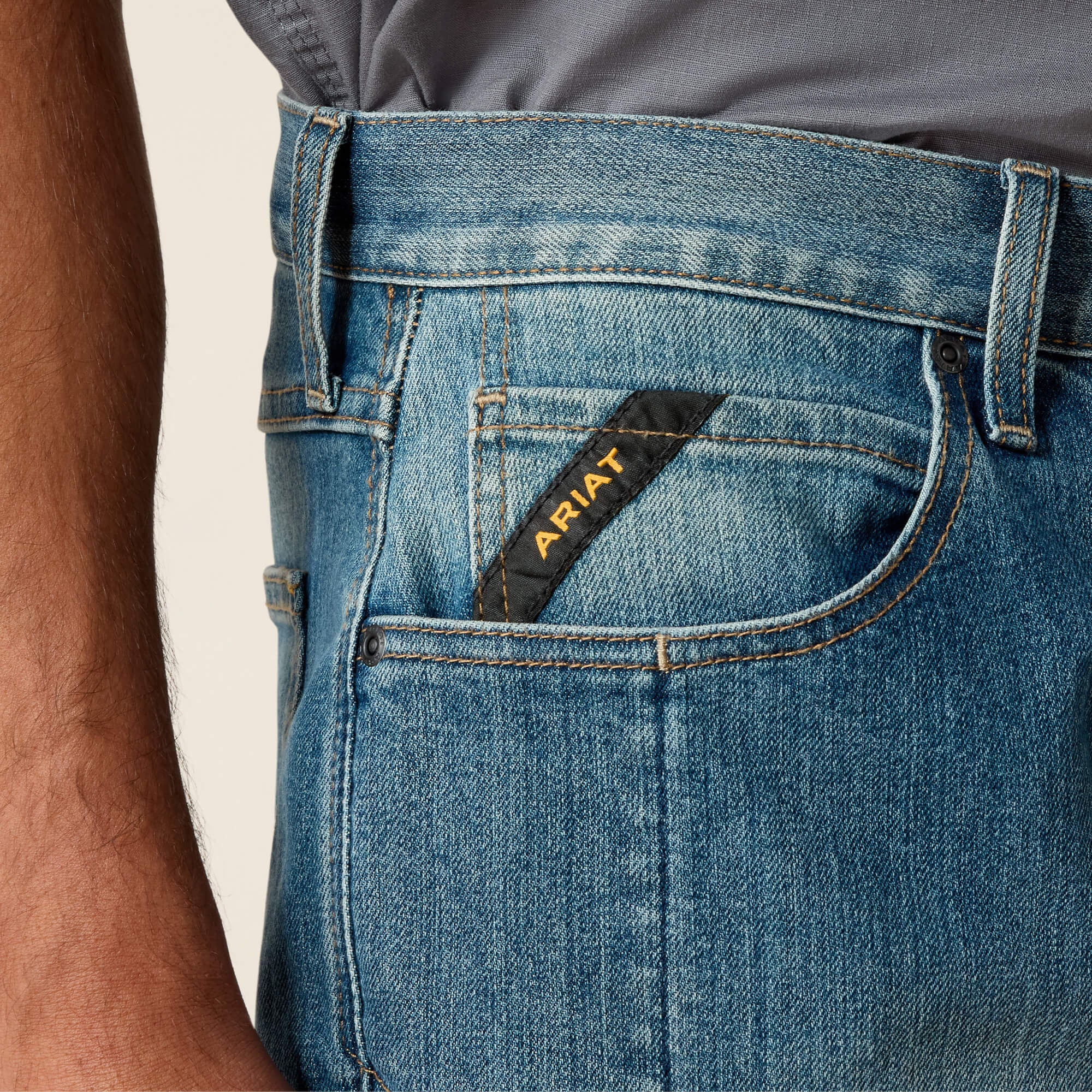 Ariat Rebar M5 DuraStretch Basic Stackable Straight Leg Jean On Sale