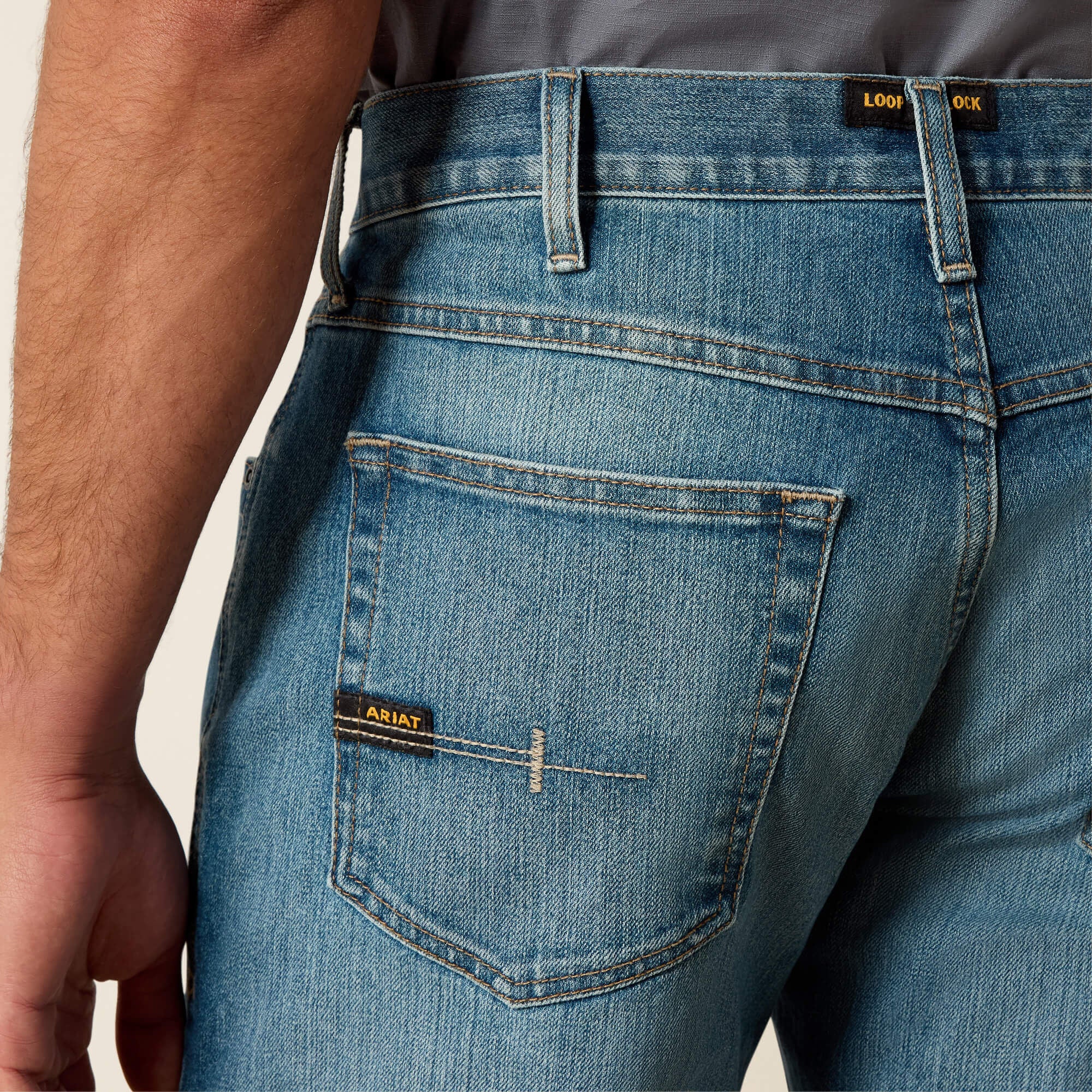 Ariat Rebar M5 DuraStretch Basic Stackable Straight Leg Jean On Sale