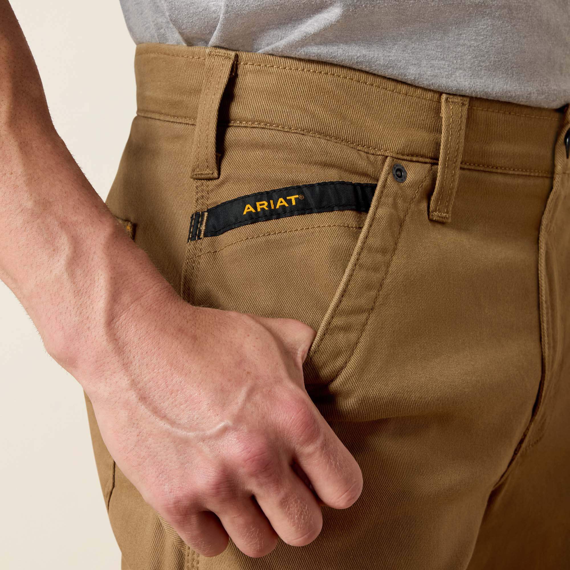 Ariat Rebar M4 Relaxed DuraStretch Washed Twill Dungaree Boot Cut Pant Sale