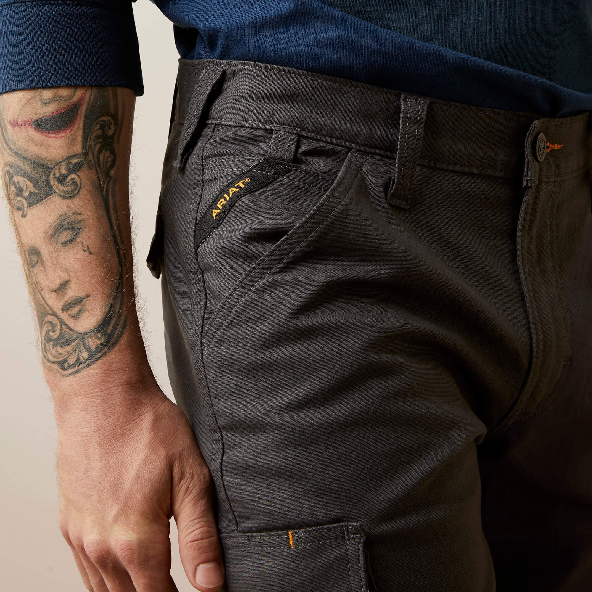 Ariat Rebar M4 Relaxed Made Tough Cargo Straight Pant For Sale