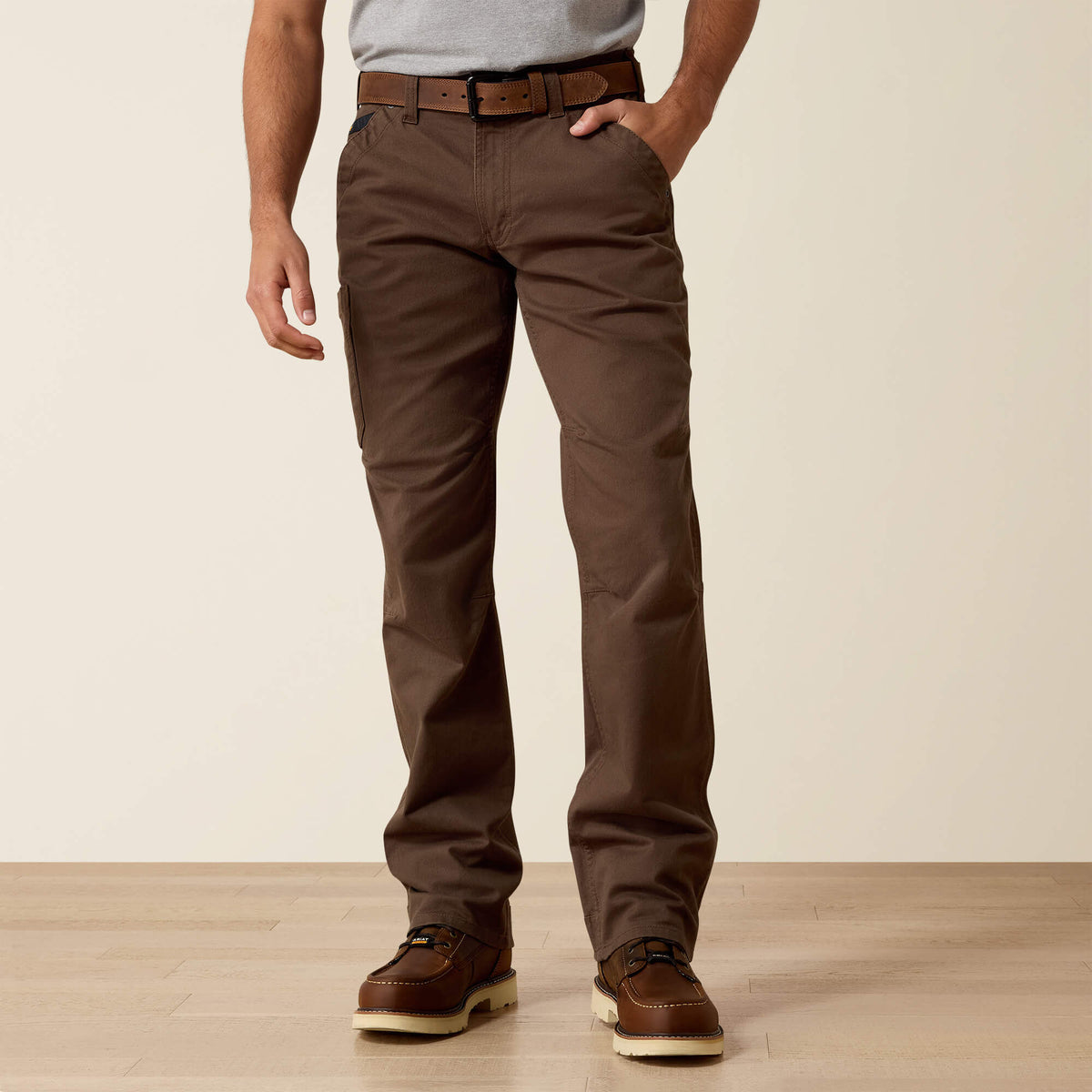 Ariat Rebar M5 Straight DuraStretch Washed Twill Dungaree Straight Leg Pant On Sale