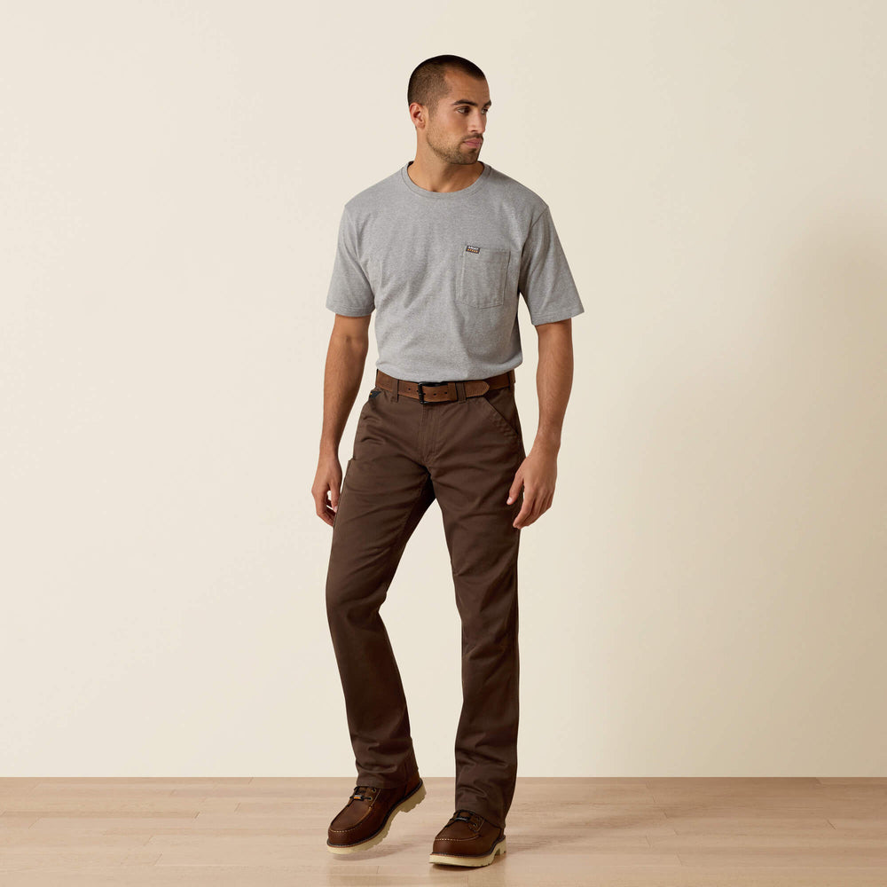 Ariat Rebar M5 Straight DuraStretch Washed Twill Dungaree Straight Leg Pant On Sale