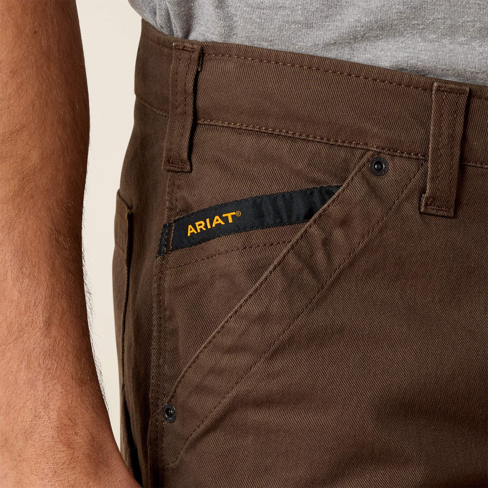 Ariat Rebar M5 Straight DuraStretch Washed Twill Dungaree Straight Leg Pant On Sale