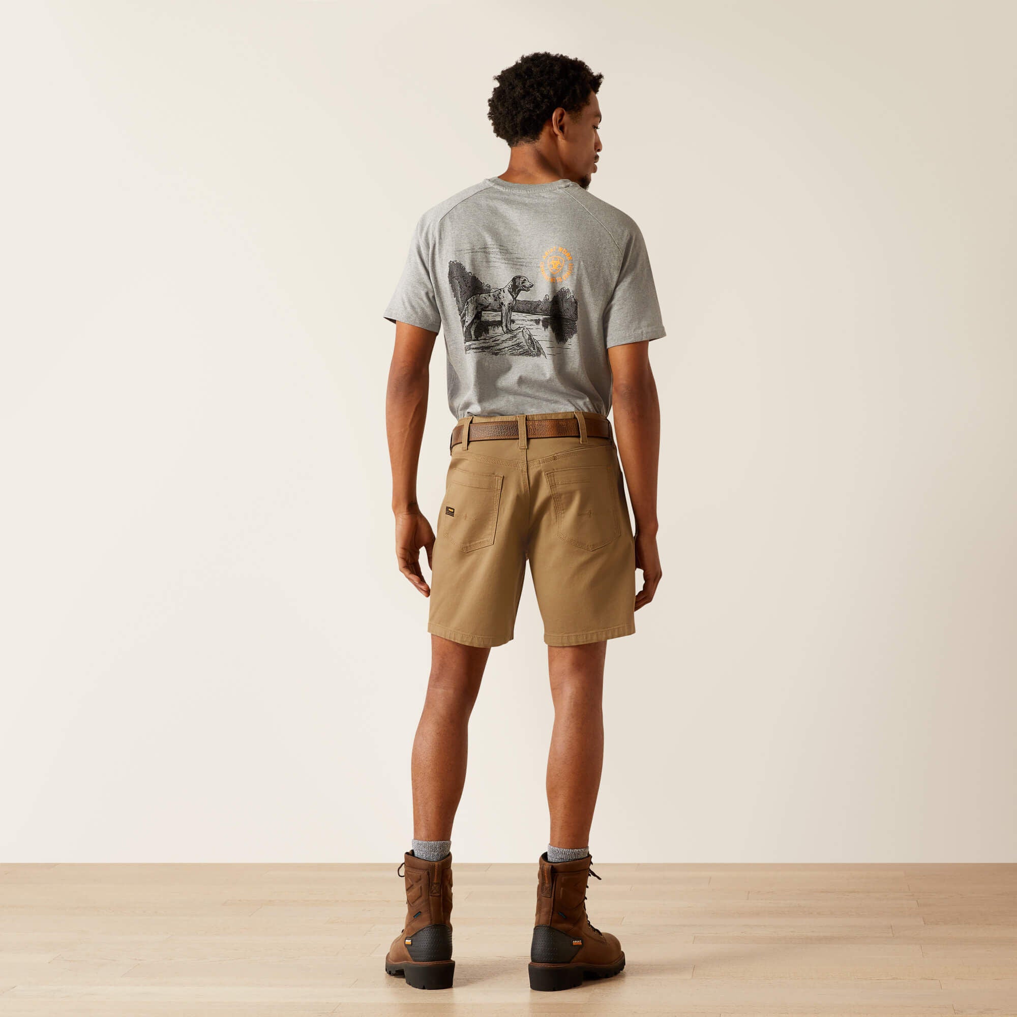 Ariat Rebar DuraStretch Made Tough 8" Short Outlet