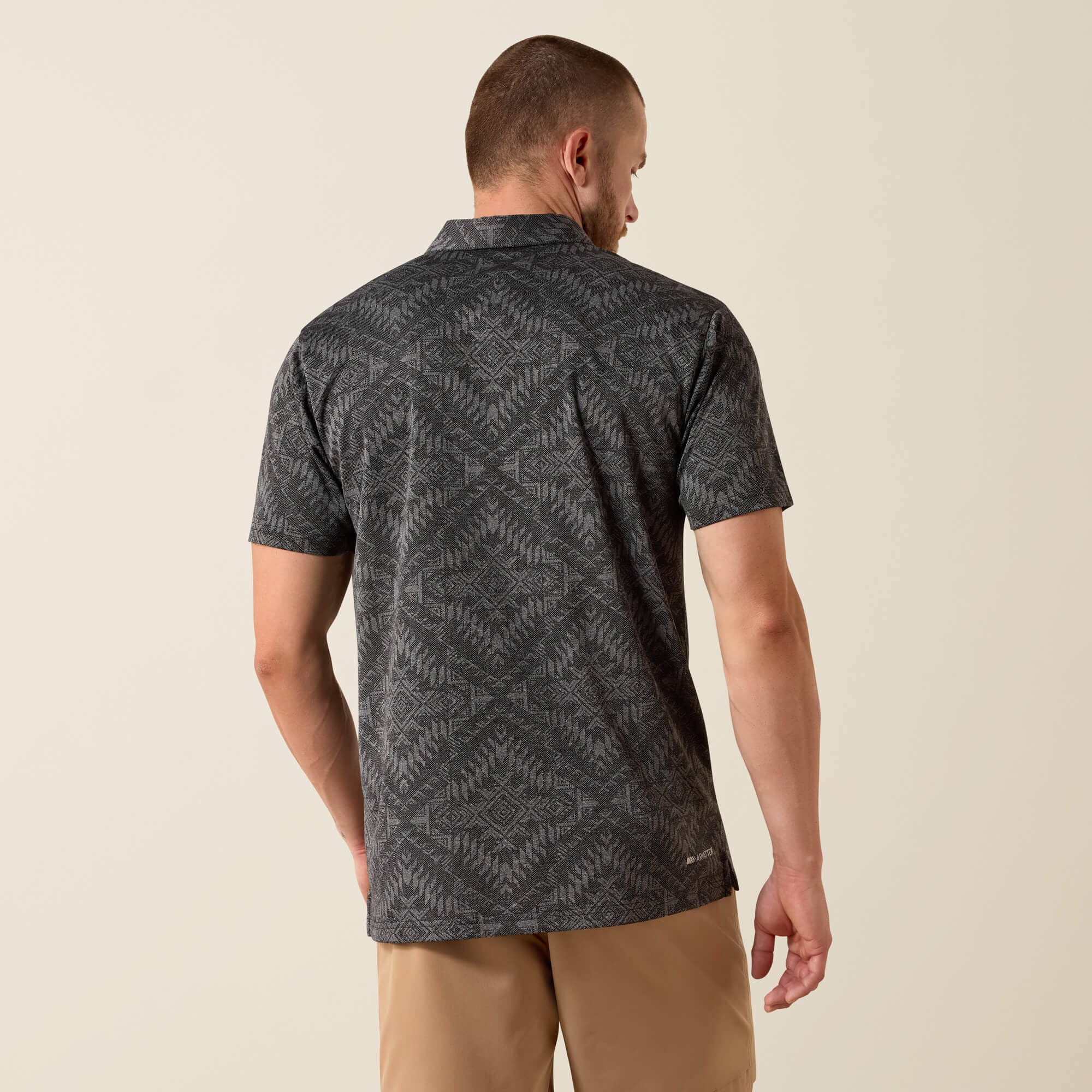 Ariat Jacquard Printed Fitted Polo For Sale