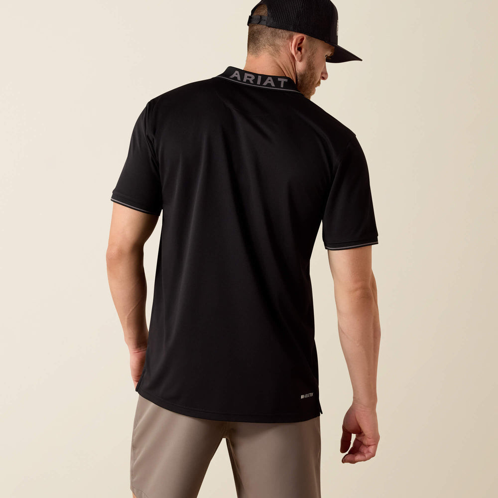 Ariat Logo Fitted Polo Outlet