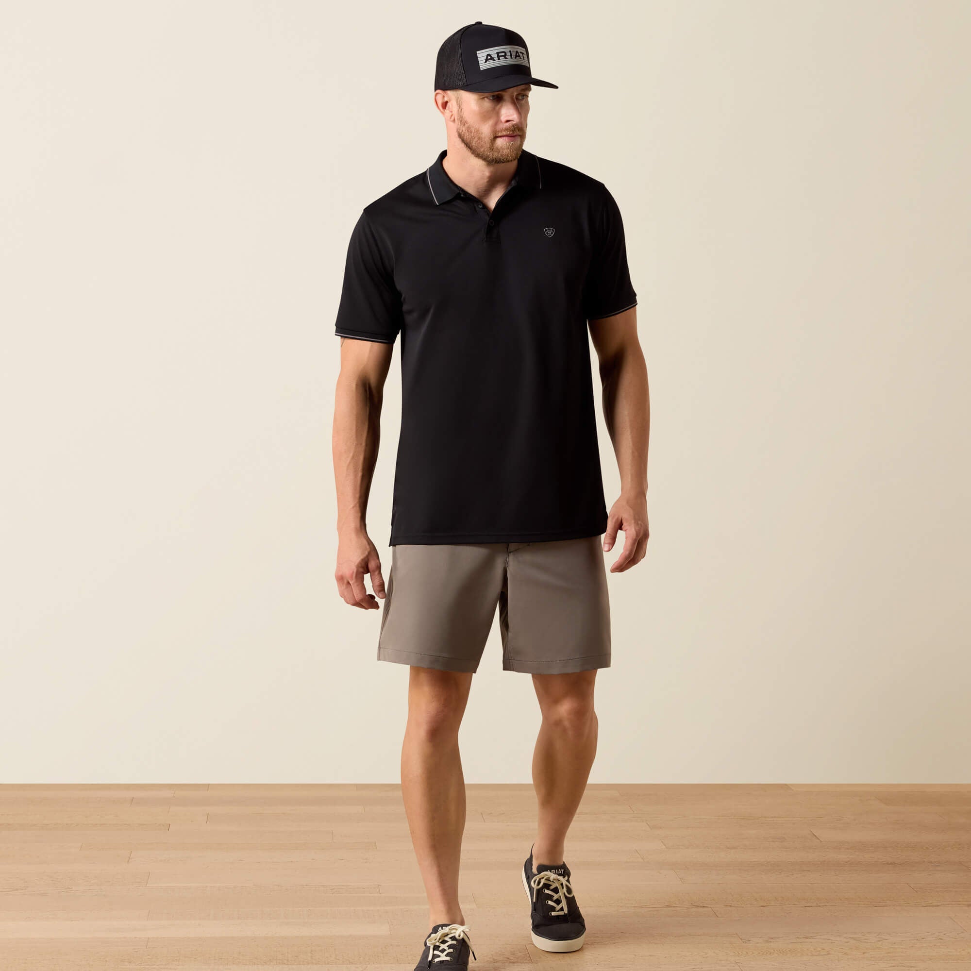 Ariat Logo Fitted Polo Outlet