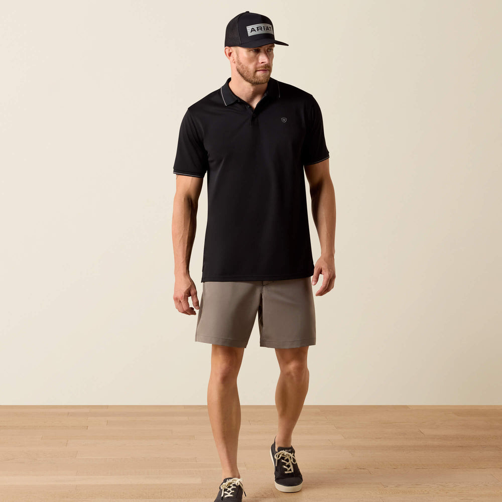 Ariat Logo Fitted Polo Outlet