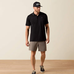 Ariat Logo Fitted Polo Outlet
