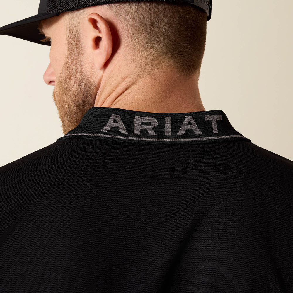 Ariat Logo Fitted Polo Outlet