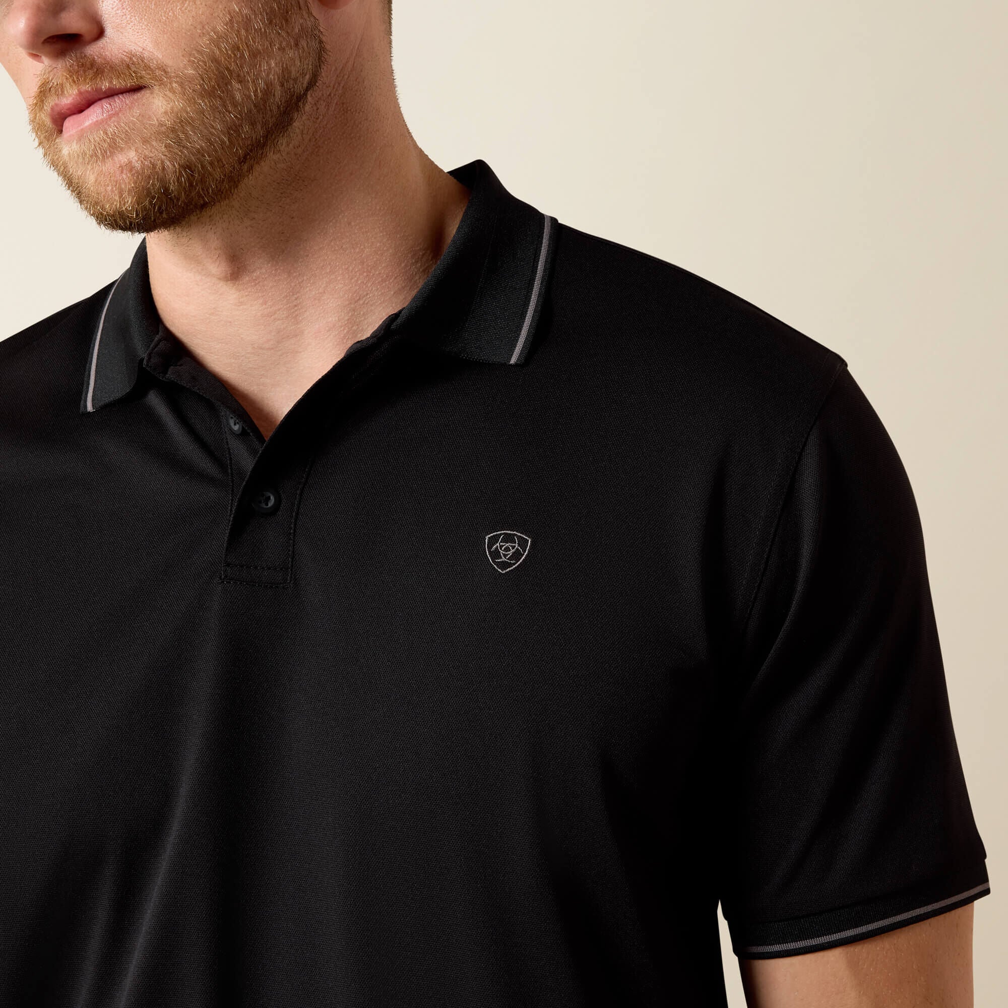 Ariat Logo Fitted Polo Outlet