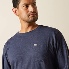 Ariat Rebar Cotton Strong Standard Logo Pocket T-Shirt For Sale