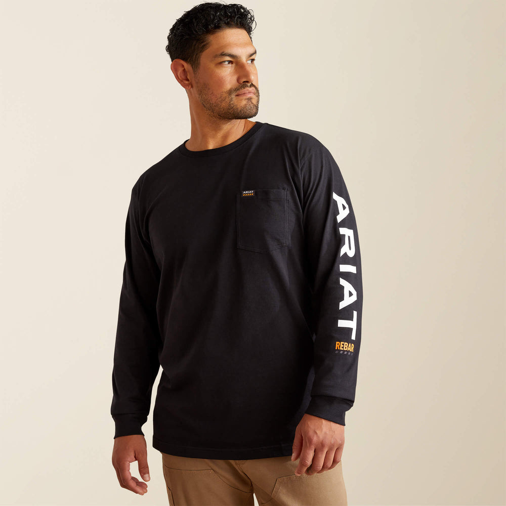 Ariat Rebar Cotton Strong Standard Logo Pocket T-Shirt Discount