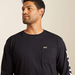 Ariat Rebar Cotton Strong Standard Logo Pocket T-Shirt Discount