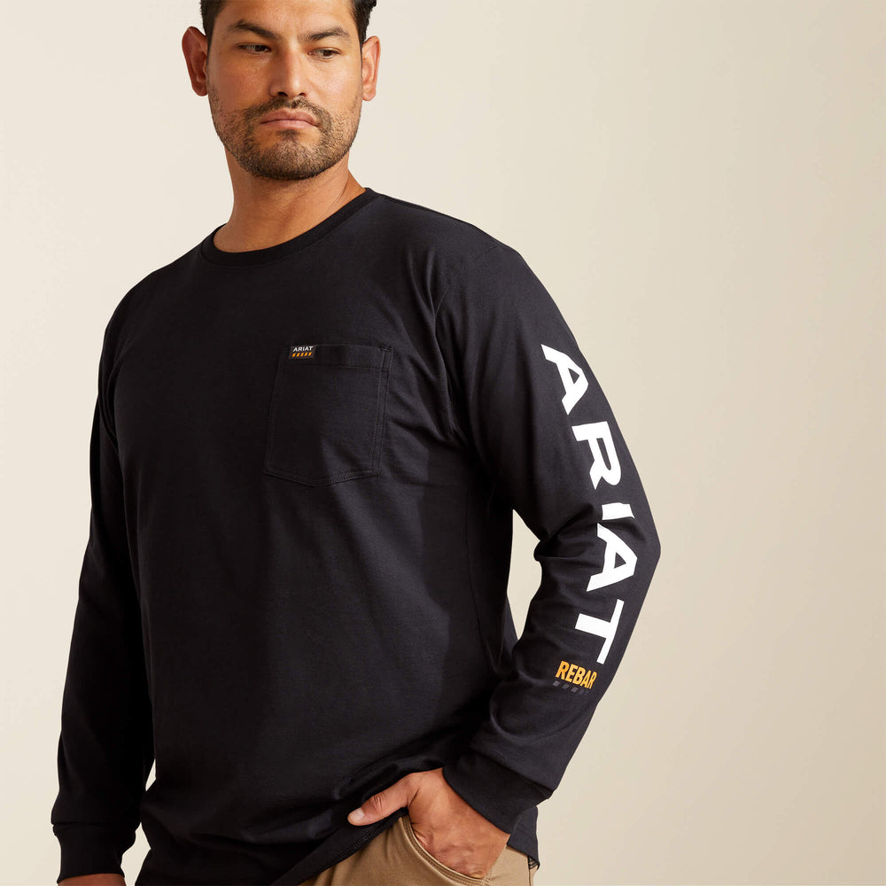 Ariat Rebar Cotton Strong Standard Logo Pocket T-Shirt Discount
