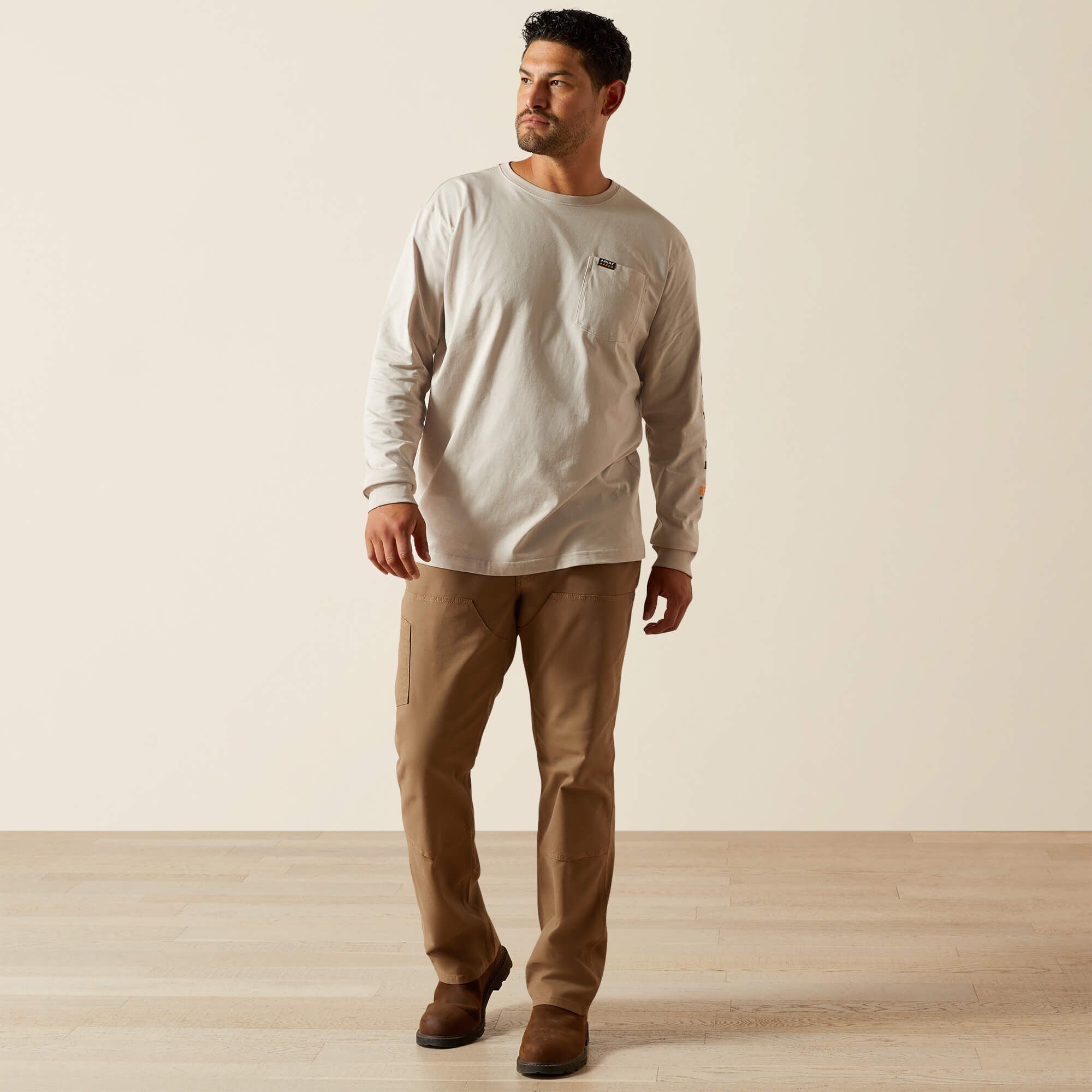 Ariat Rebar Cotton Strong Standard Logo Pocket T-Shirt Discount