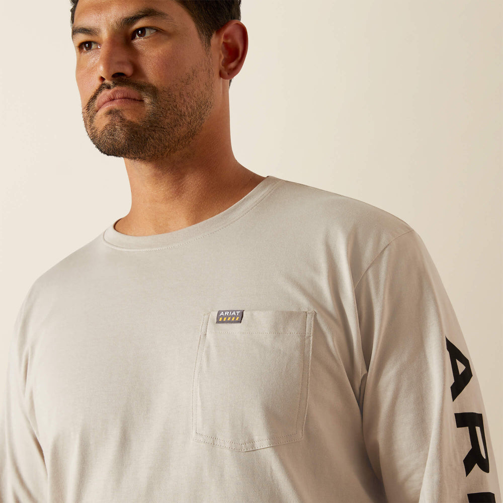 Ariat Rebar Cotton Strong Standard Logo Pocket T-Shirt Discount